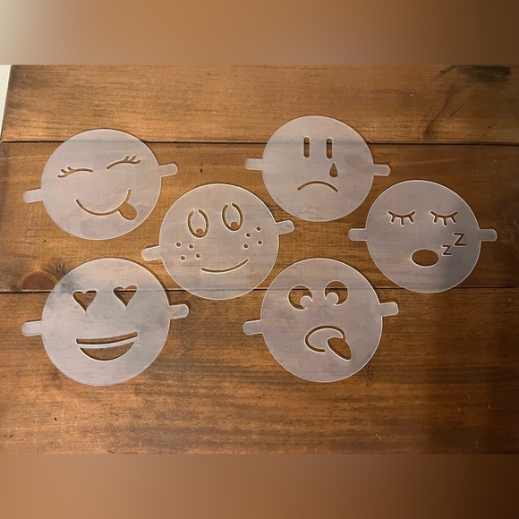 Pampered Chef Emoji Pancake molds and stencils - Picture 2 of 3